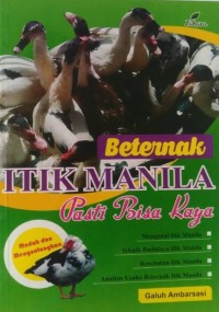 Beternak itik manila, pasti bisa kaya