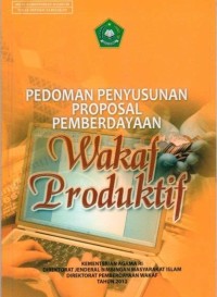 Image of Pedoman penyusunan proposal pemberdayaan wakaf produktif