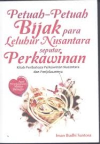 Image of Petuah Petuah Bijak Para Leluhur Nusantara Seputar Perkawinan